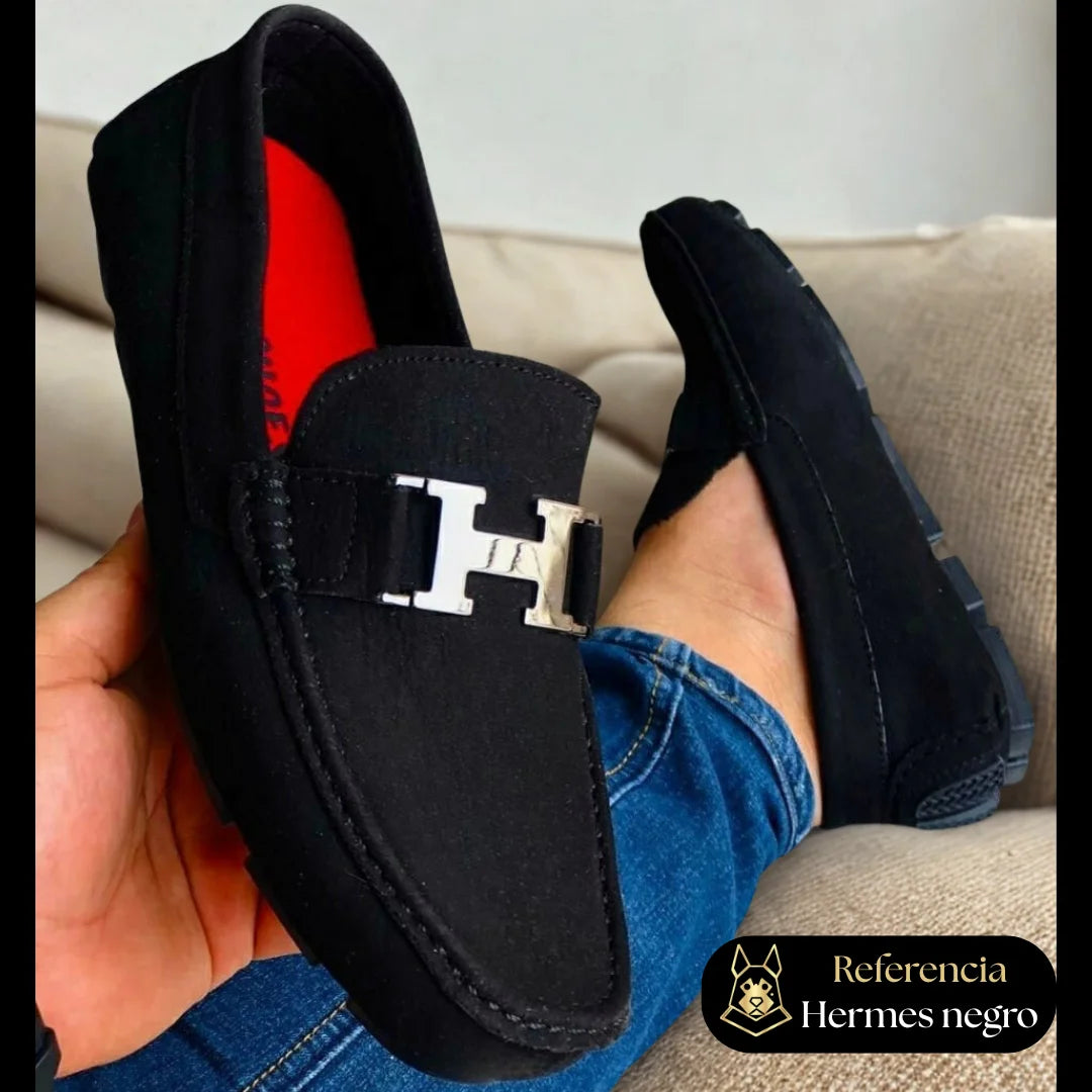 Mocasines Hermes Rojo
