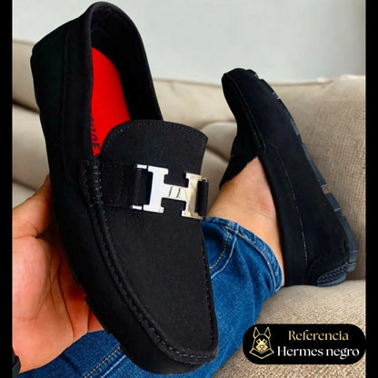 Mocasines Hermes Rojo