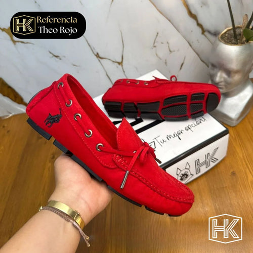 Mocasines Theo Rojo