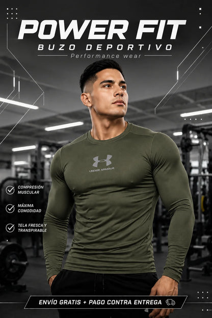 Buzos Deportivos PowerFit Manga Larga