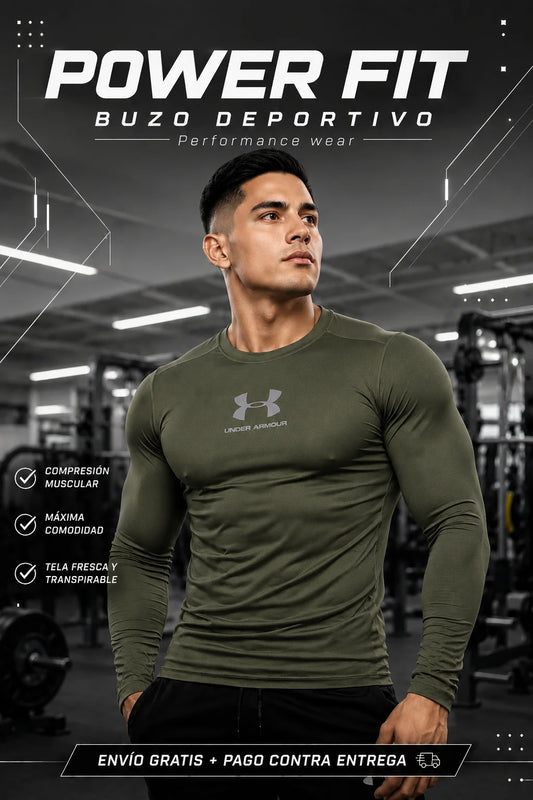 Buzos Deportivos PowerFit Manga Larga
